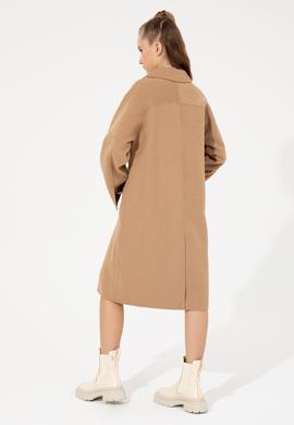 Kadın Camel Kaşe Kaban - 50253076011