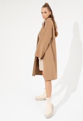 Kadın Camel Kaşe Kaban - 50253076011