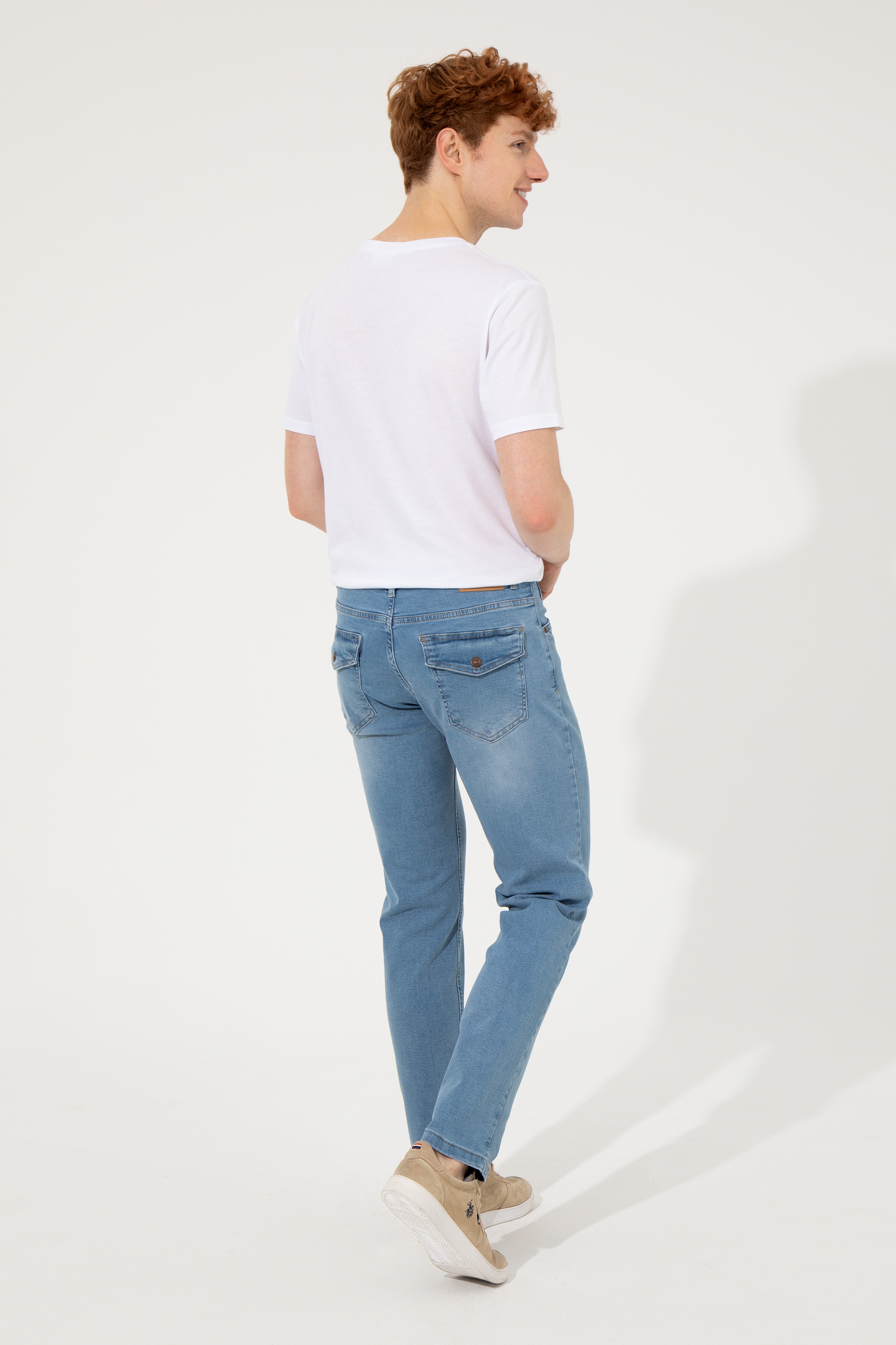 Erkek Mavi Jean Pantolon - Image 4