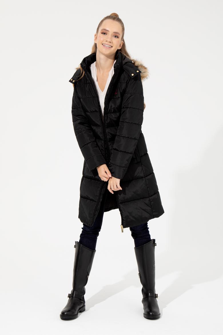 Kadın Siyah Kaban - 50252705014