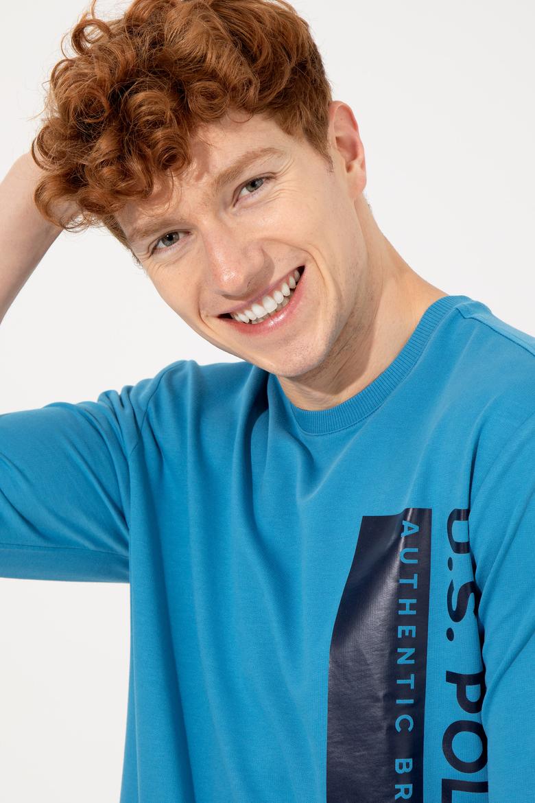 Erkek Kobalt Mavi Sweatshirt - 50256376011