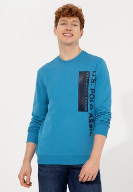 Erkek Kobalt Mavi Sweatshirt - 50256376011