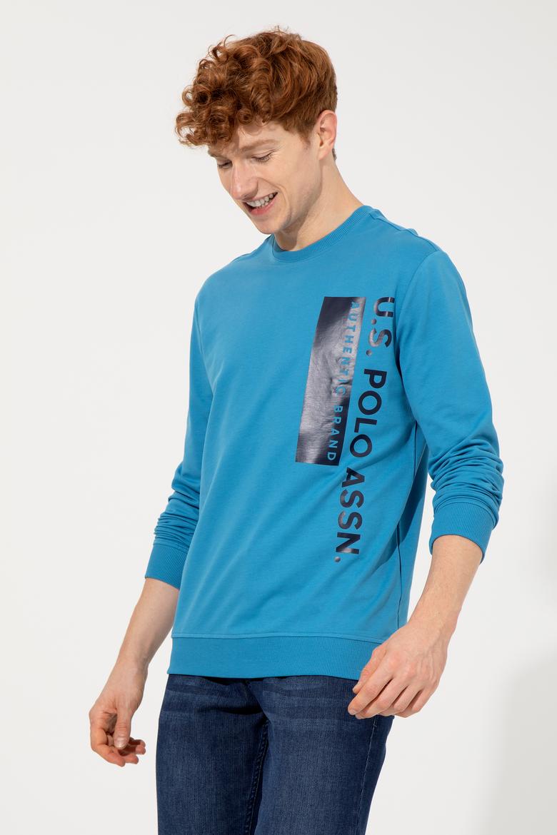 Erkek Kobalt Mavi Sweatshirt - 50256376011