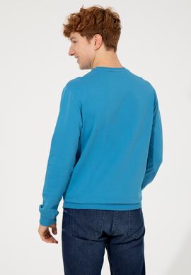 Erkek Kobalt Mavi Sweatshirt - 50256376011
