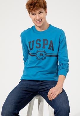 Erkek Kobalt Mavi Sweatshirt - 50256346029