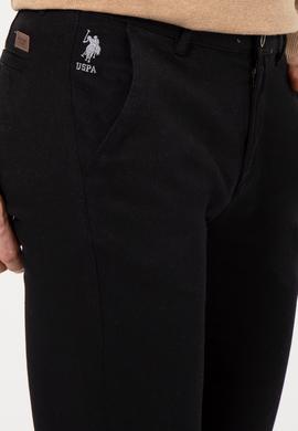 Erkek Slim Fit Siyah Kanvas Pantolon - 50256538033