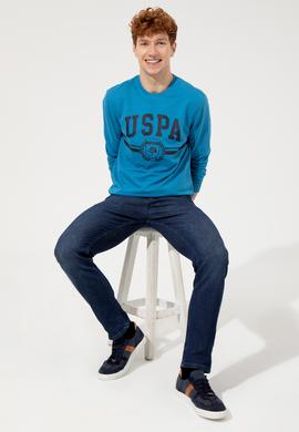 Erkek Kobalt Mavi Sweatshirt - 50256346029