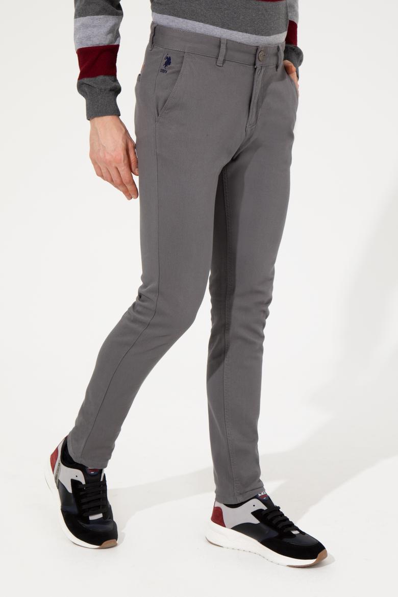 Erkek Slim Fit Gri Chinos - 50256538007