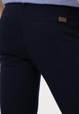 Erkek Slim Fit Lacivert Kanvas Pantolon - 50256538016