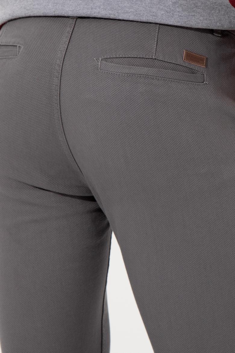 Erkek Slim Fit Gri Chinos - 50256538007