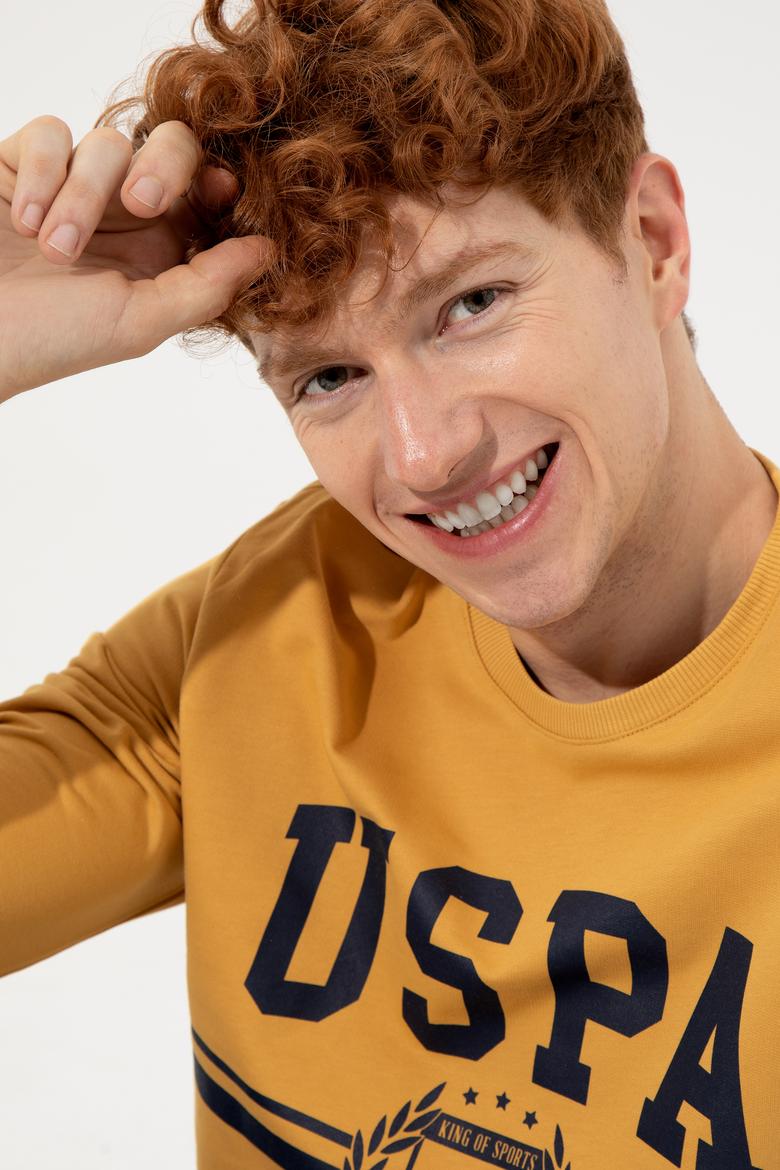 Erkek Safran Sweatshirt - 50256346016