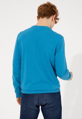 Erkek Kobalt Mavi Sweatshirt - 50256346029