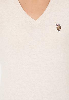 Kadın Krem Melanj Basic Kazak - 50255648043