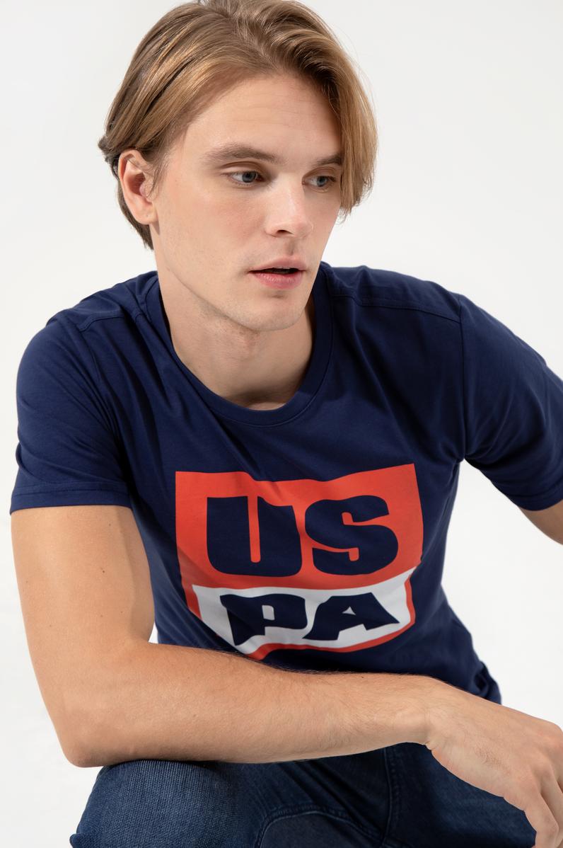 Erkek Lacivert Bisiklet Yaka Tişört