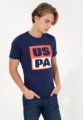 Erkek Lacivert Bisiklet Yaka Tişört - 50246126039