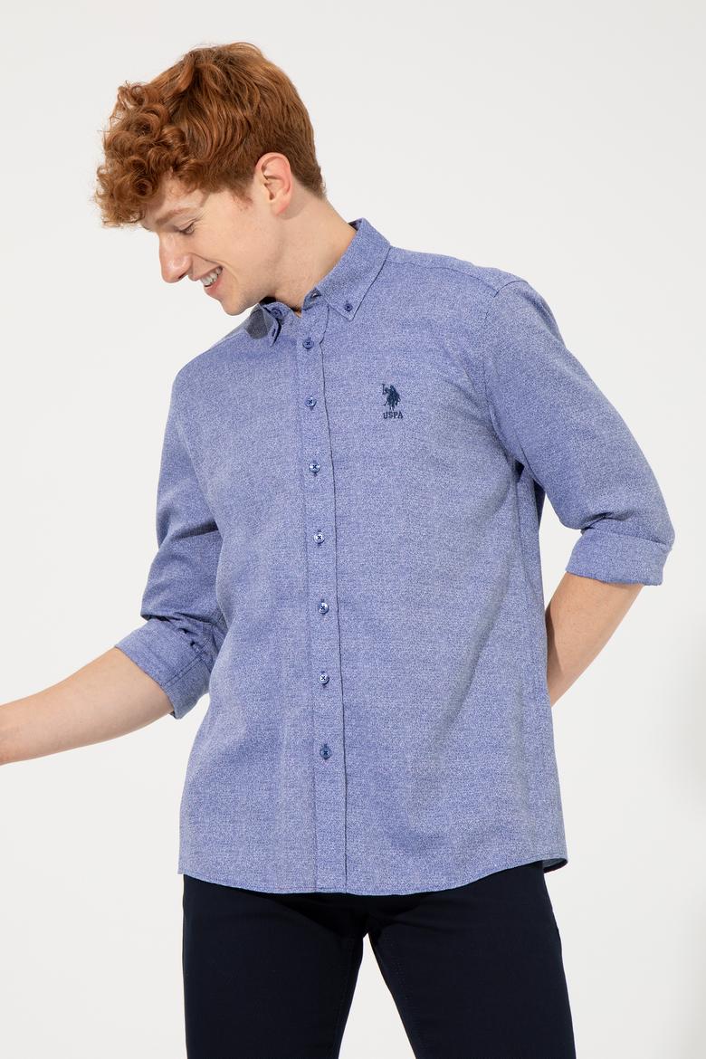 Erkek Mavi Uzun Kollu Gömlek - 50256405022