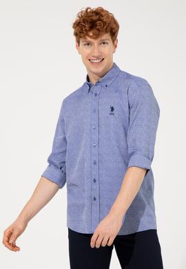 Erkek Mavi Uzun Kollu Gömlek - 50256405022