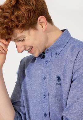 Erkek Mavi Uzun Kollu Gömlek - 50256405022