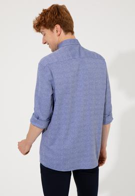 Erkek Mavi Uzun Kollu Gömlek - 50256405022