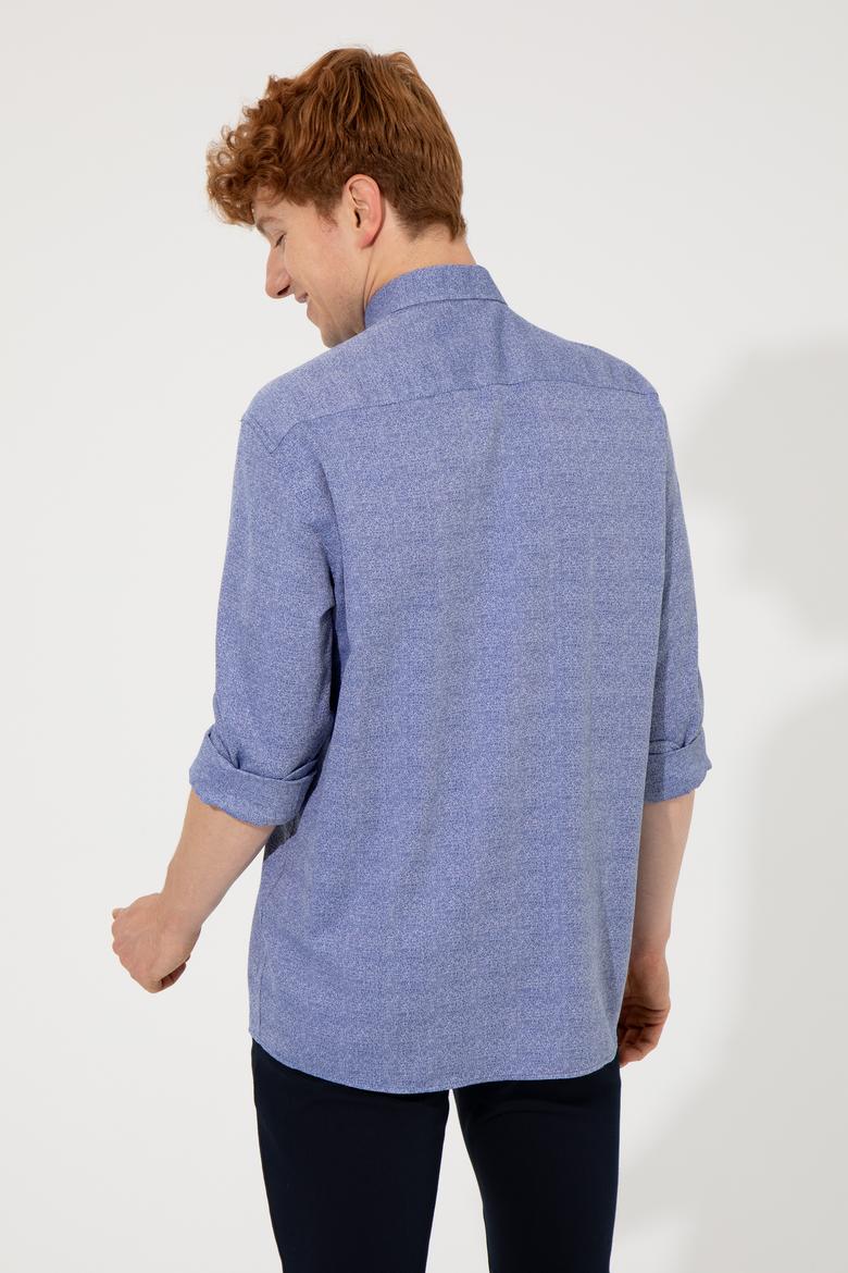 Erkek Mavi Uzun Kollu Gömlek - 50256405022