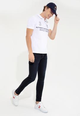 Erkek Beyaz Polo Yaka Tişört - 50249162011