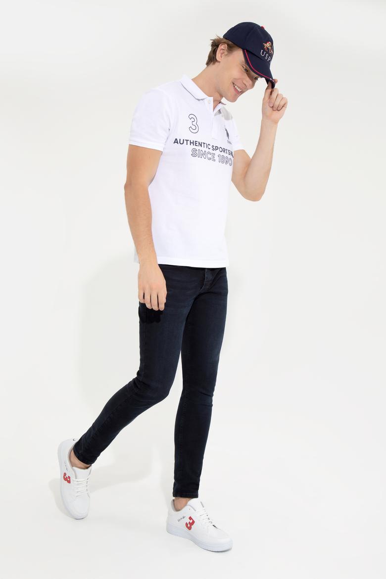 Erkek Beyaz Polo Yaka Tişört - 50249162011