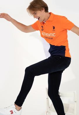 Erkek Turuncu Polo Yaka Tişört - 50247717016