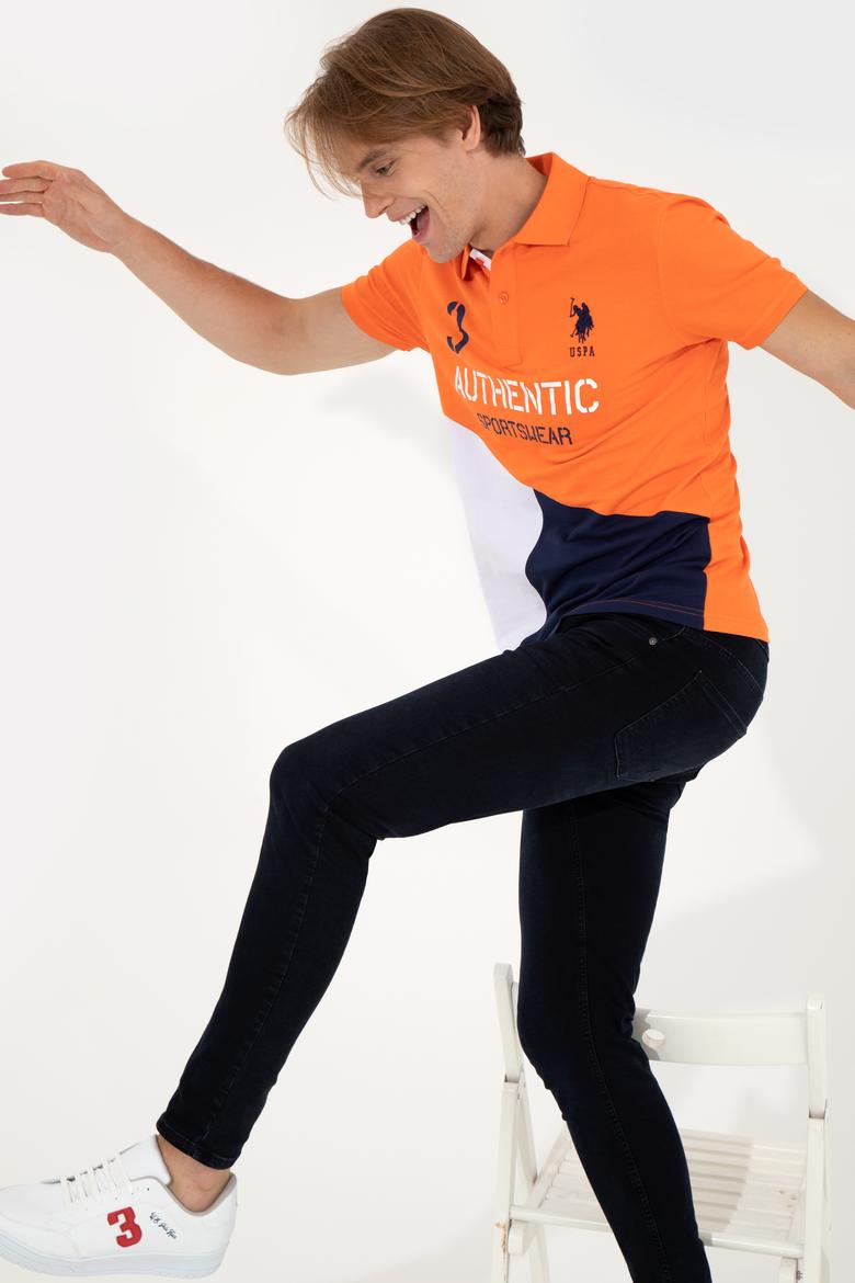 Erkek Turuncu Polo Yaka Tişört - 50247717016