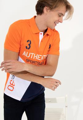 Erkek Turuncu Polo Yaka Tişört - 50247717016