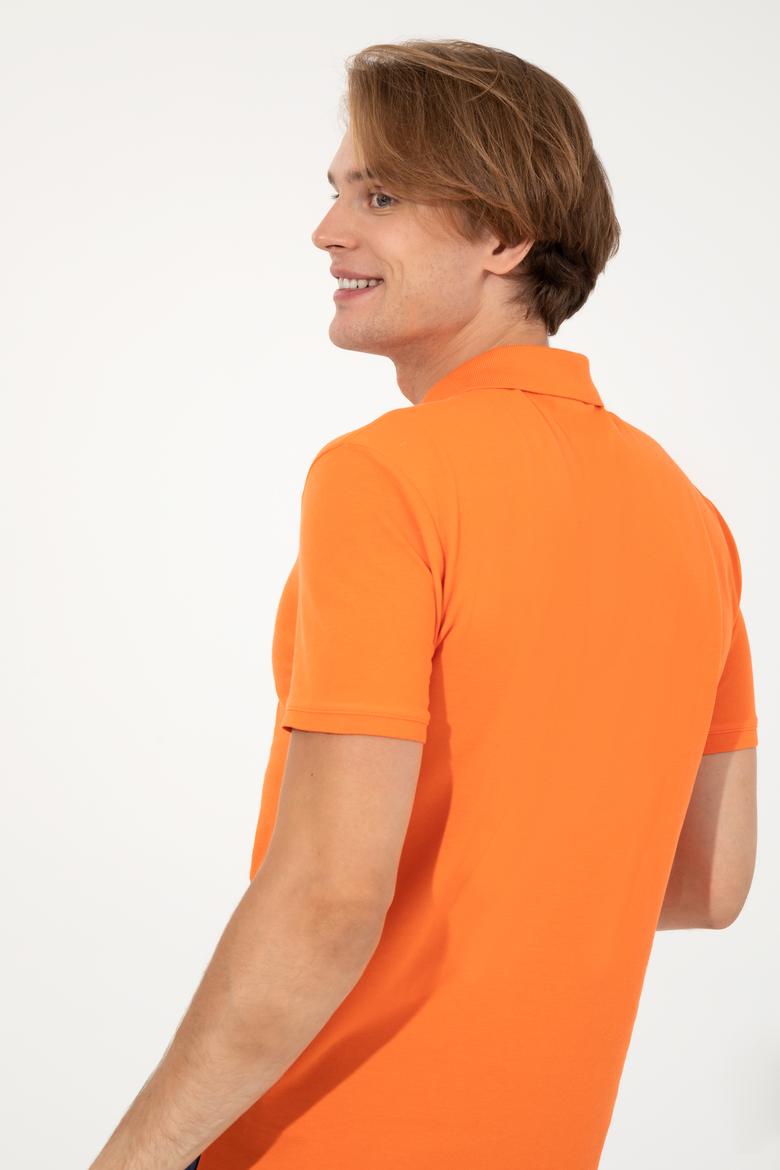 Erkek Turuncu Polo Yaka Tişört - 50247717016