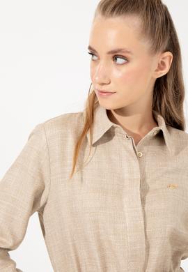 Kadın Camel Dokuma Elbise - 50253659005