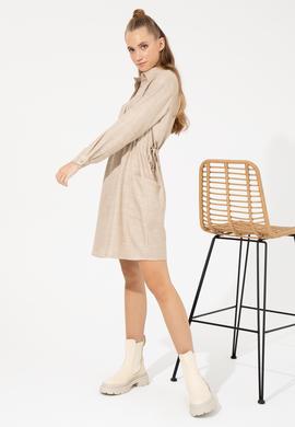 Kadın Camel Dokuma Elbise - 50253659005