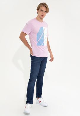 Erkek Manolya Bisiklet Yaka Tişört - 50249177018