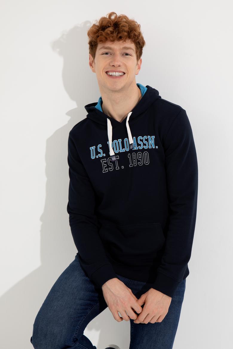 Erkek Lacivert Kapüşonlu Sweatshirt