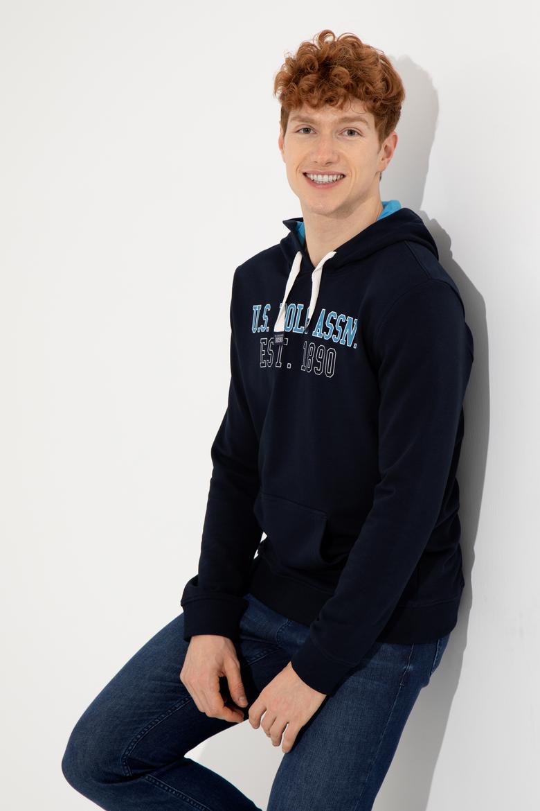 Erkek Lacivert Kapüşonlu Sweatshirt - 50257167011