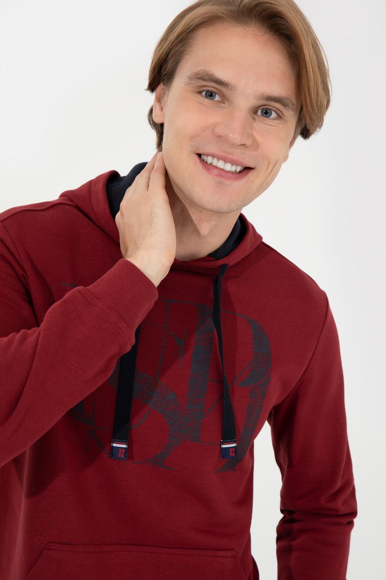 Erkek Vişne Kapüşonlu Sweatshirt - 50257202007