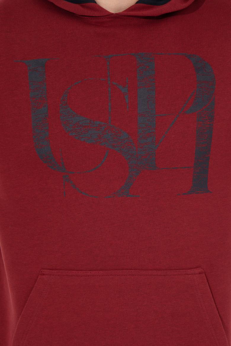 Erkek Vişne Kapüşonlu Sweatshirt - 50257202007