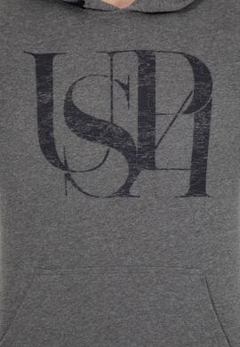 Erkek Antrasit Melanj Kapüşonlu Sweatshirt - 50257202047