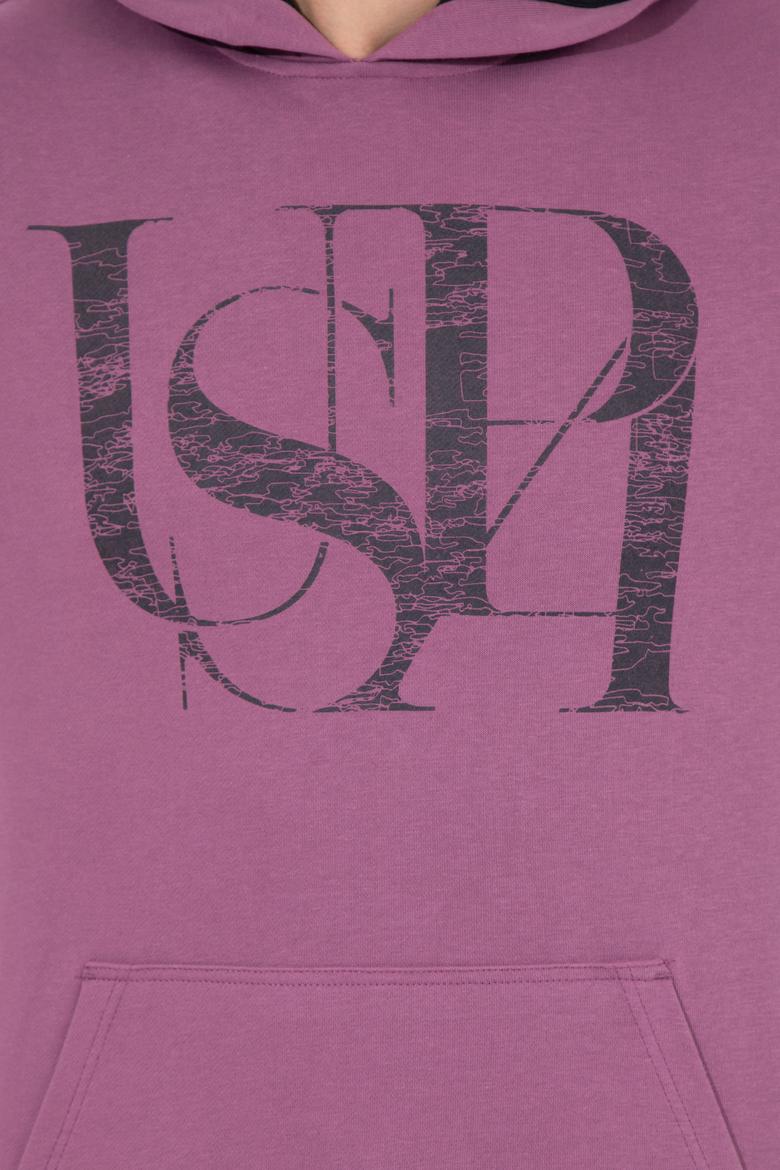 Erkek Menekşe Kapüşonlu Sweatshirt - 50257202077