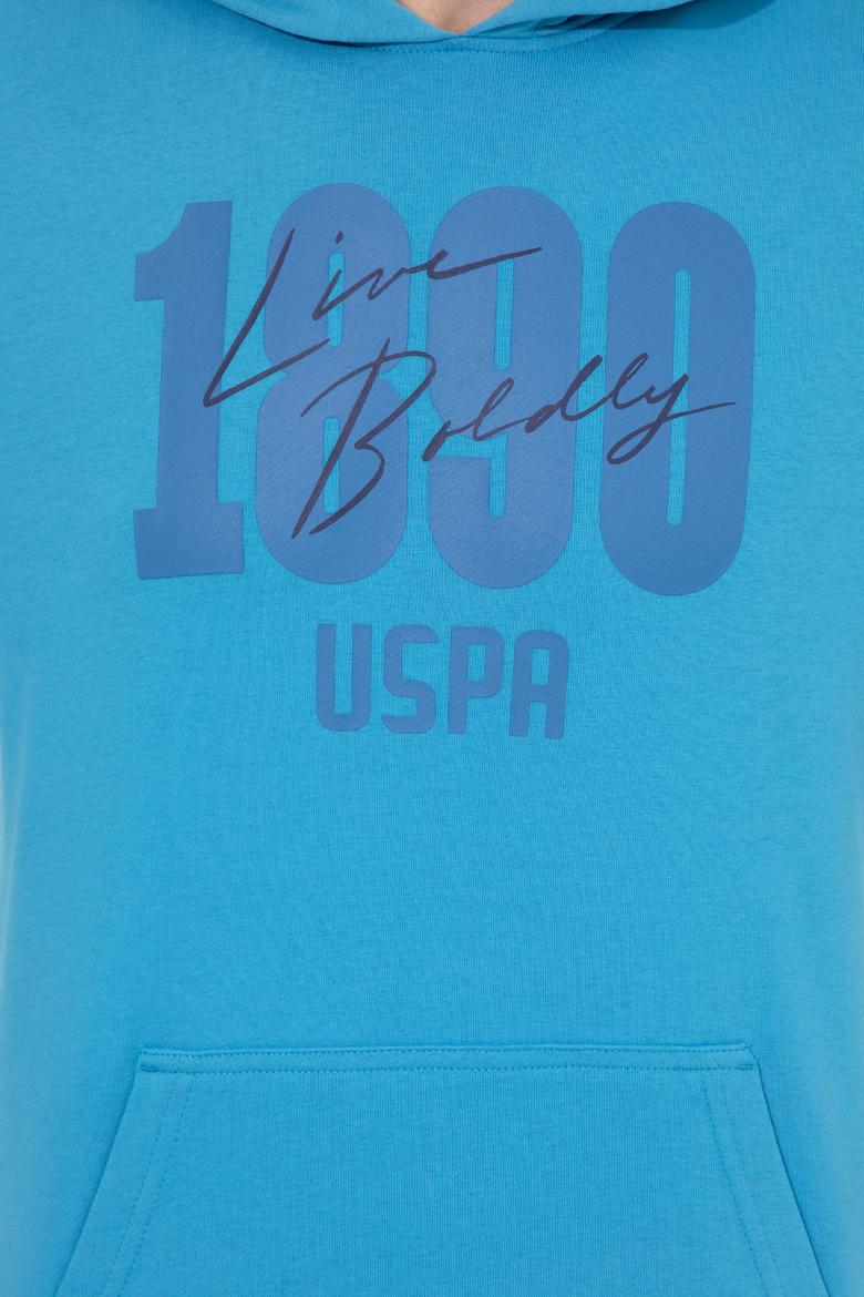 Erkek Kobalt Kapüşonlu Sweatshirt - 50257143031