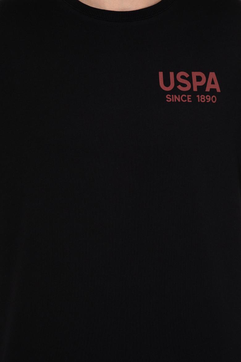 Erkek Siyah Bisiklet Yaka Sweatshirt - 50257198046