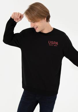 Erkek Siyah Bisiklet Yaka Sweatshirt - 50257198046