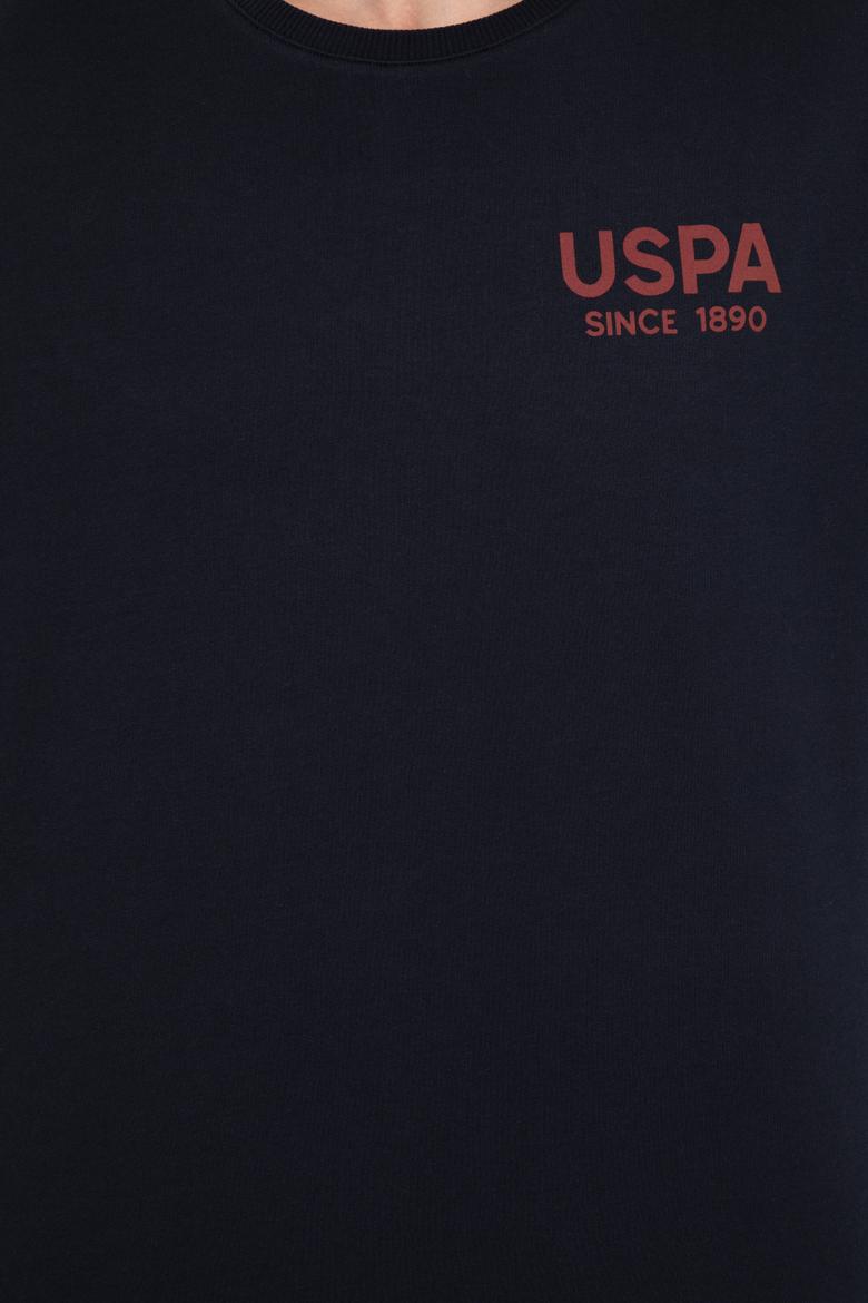 Erkek Lacivert Bisiklet Yaka Sweatshirt - 50257198016