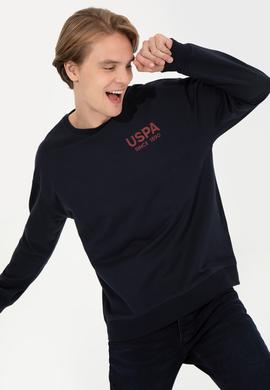 Erkek Lacivert Bisiklet Yaka Sweatshirt - 50257198016