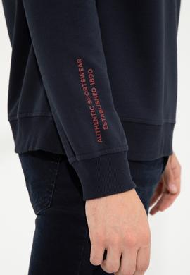 Erkek Lacivert Bisiklet Yaka Sweatshirt - 50257198016