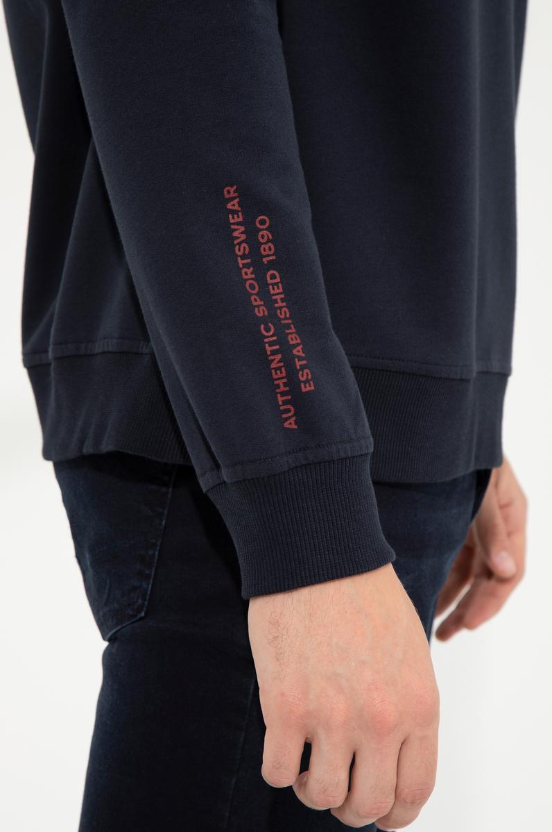 Erkek Lacivert Bisiklet Yaka Sweatshirt