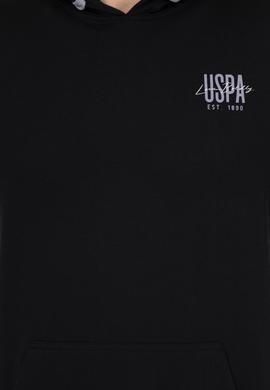 Erkek Siyah Kapüşonlu Basic Sweatshirt - 50257225041