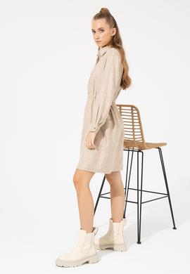 Kadın Camel Dokuma Elbise - 50253659005