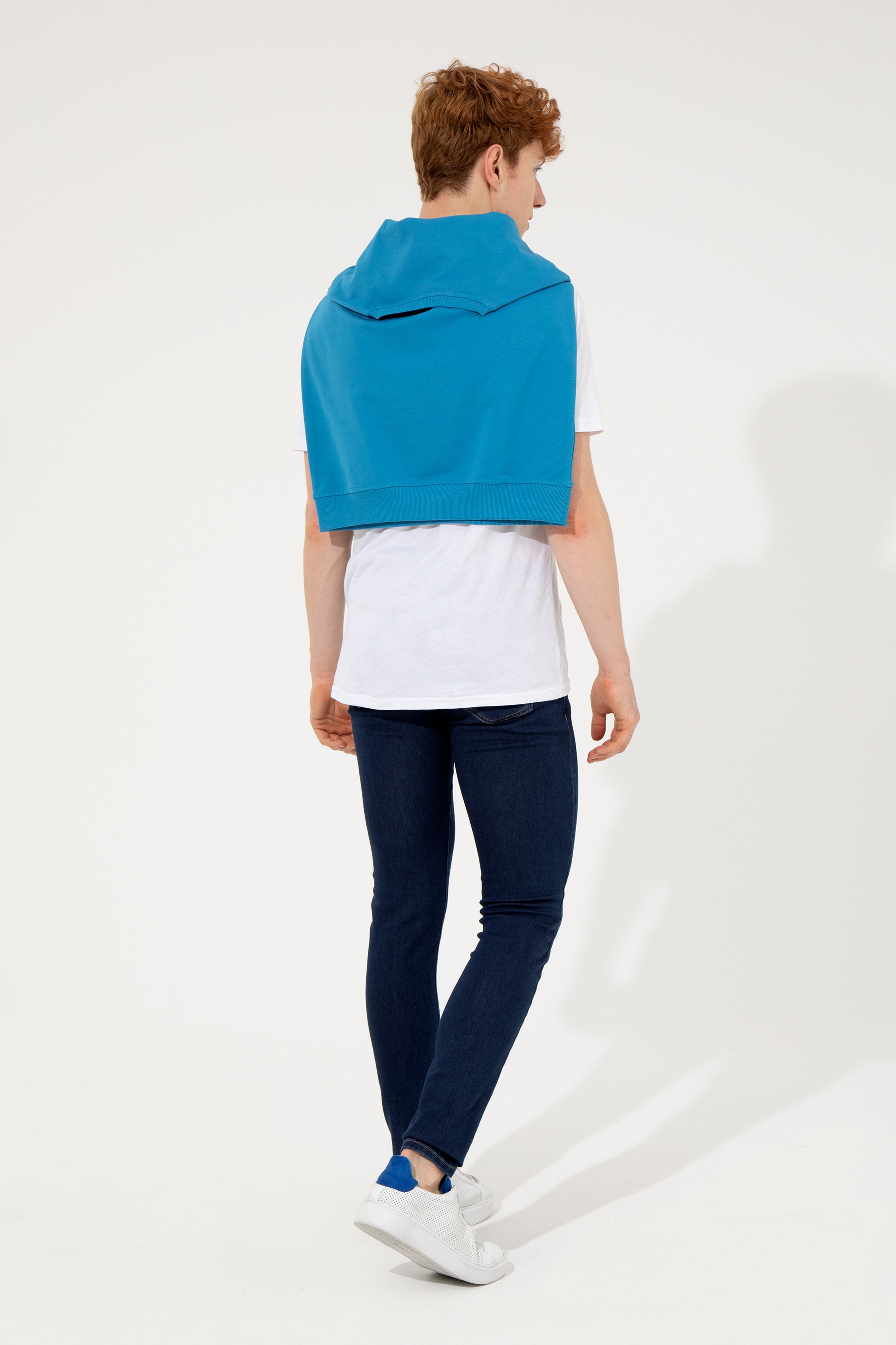 Erkek Mavi Denim Pantolon - Image 4