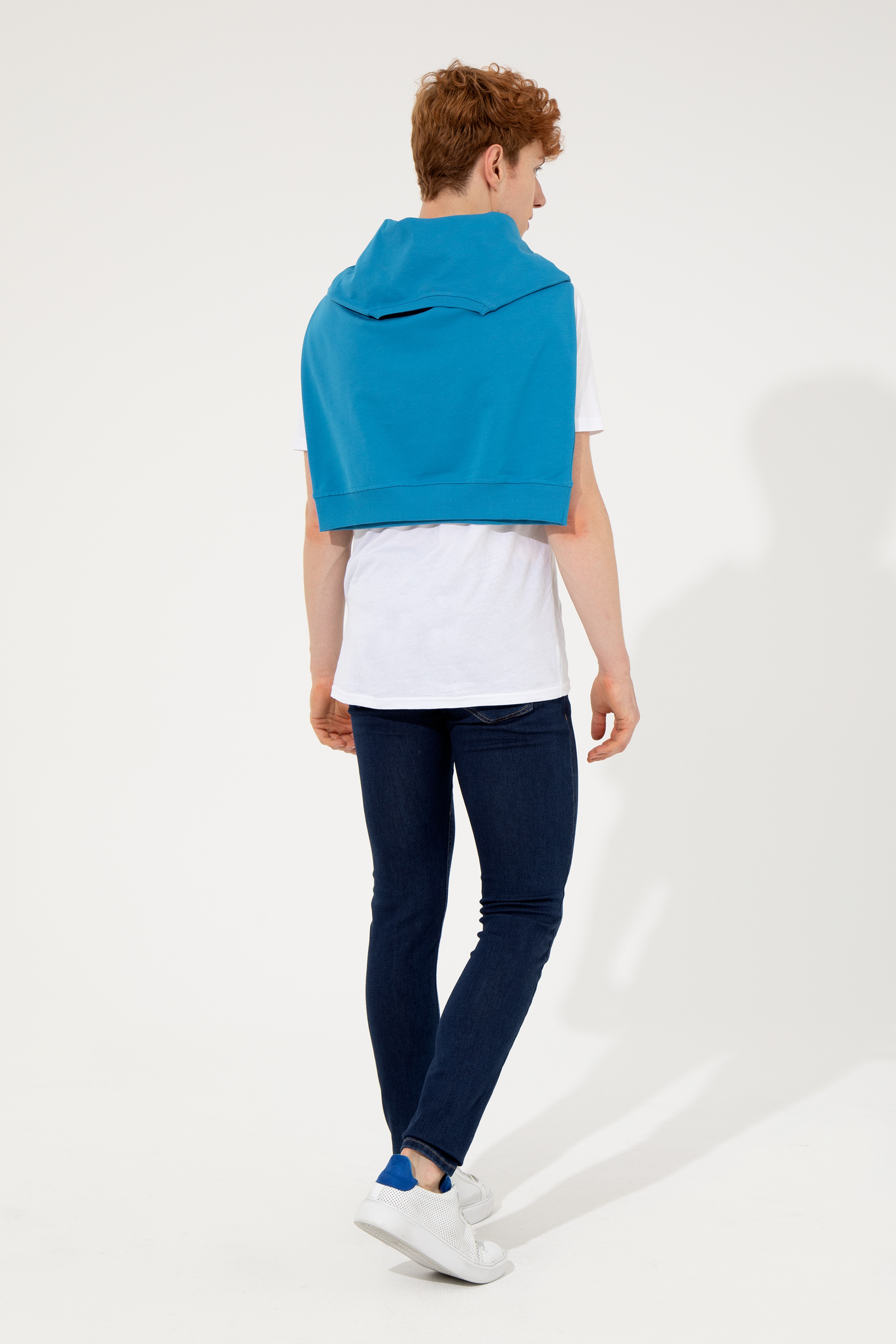 Erkek Mavi Denim Pantolon